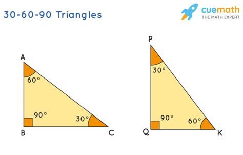 30-60-90 Triangle - Rules, Formula, Theorem, Sides, Examples