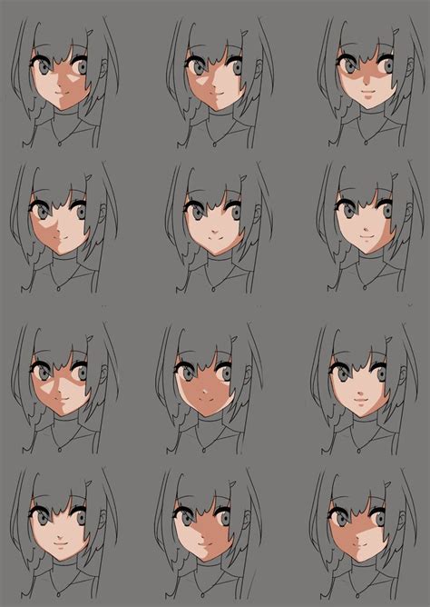 Anime face shading practice | Shadow drawing, Drawings, Art reference