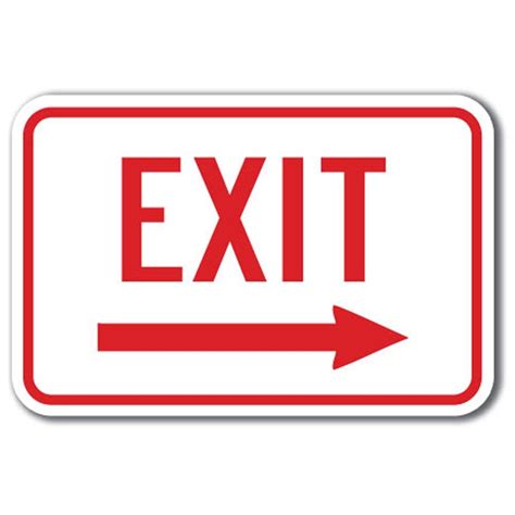 Exit Sign Clip Art - ClipArt Best