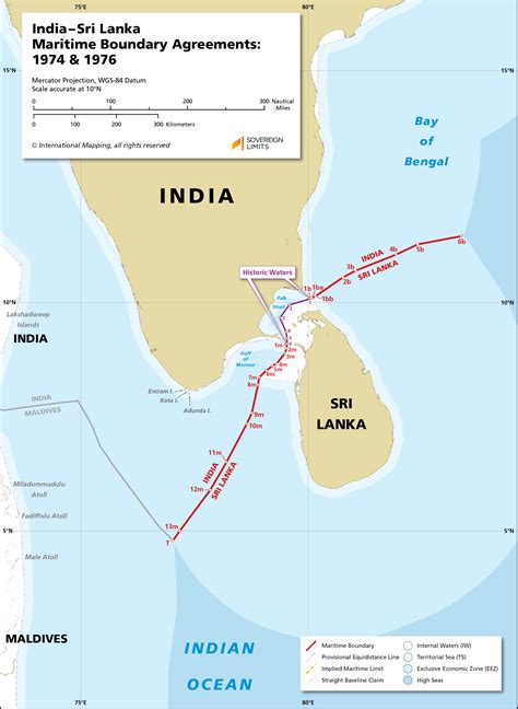 India Sri Lanka Border Map - 2024 Winter Solstice