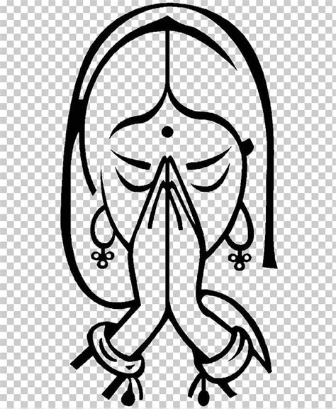 Namaste Symbol Om Yoga Greeting PNG - art, artwork, black, black and ...