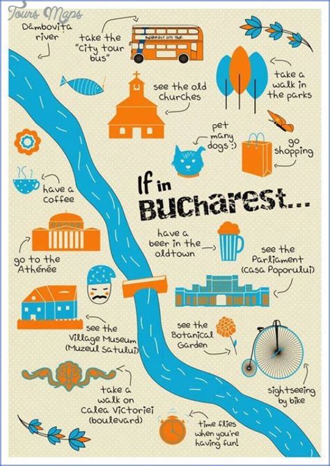 Bucharest Map Tourist Attractions - ToursMaps.com