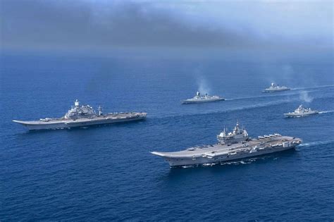 India Showcases Multi-Aircraft Carrier Force: INS Vikrant, INS ...