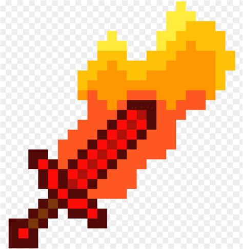 Fire Sword - Minecraft PNG Transparent With Clear Background ID 196267 ...