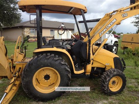 2004 John Deere 110 4x4 Loader Backhoe