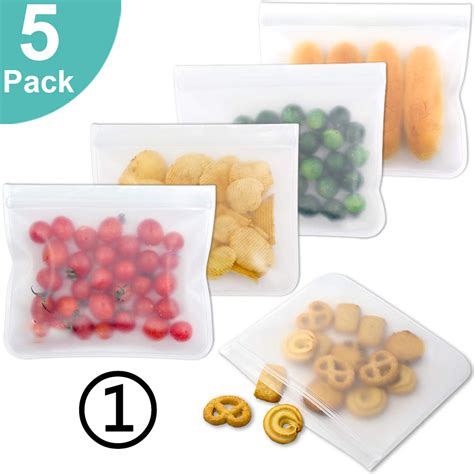 Reusable Silicone Food Storage Bags - Seal Food Preservation Bags ...