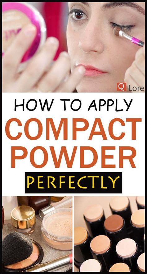 How To Apply Compact Powder Perfectly | How to apply makeup, How to ...