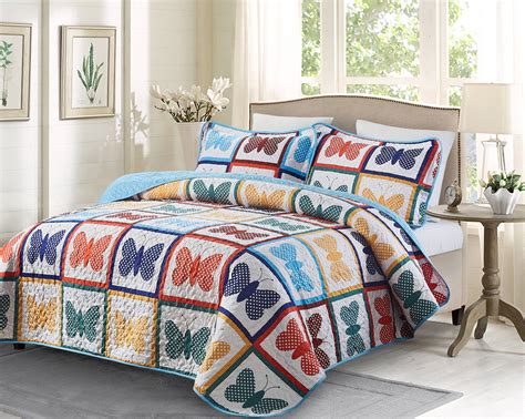 3 piece Oversized King Quilt Set - Butterfly - Walmart.com