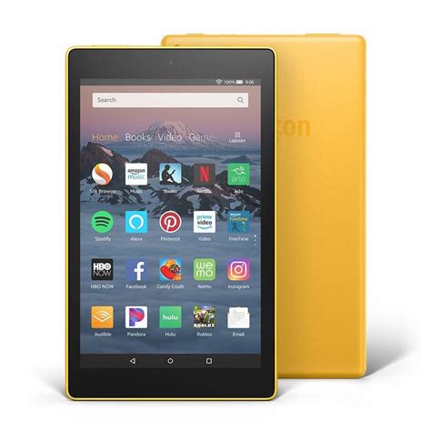 Amazon Fire HD 8 32GB Yellow Tablet with Alexa | Tablets | Tablets ...