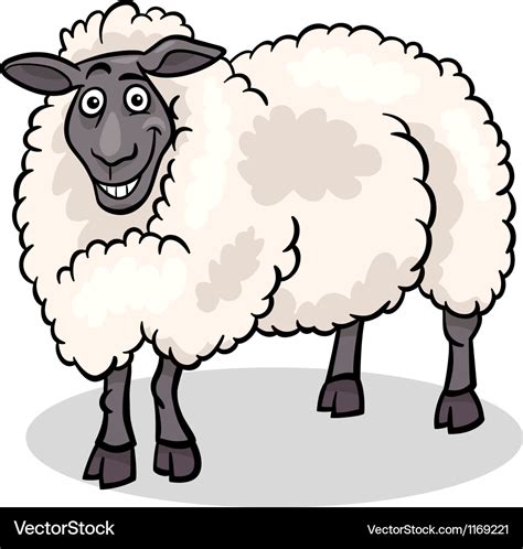 Sheep farm animal cartoon Royalty Free Vector Image