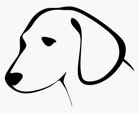 Transparent Dog Clipart - Dog Head Clipart Black And White, HD Png ...