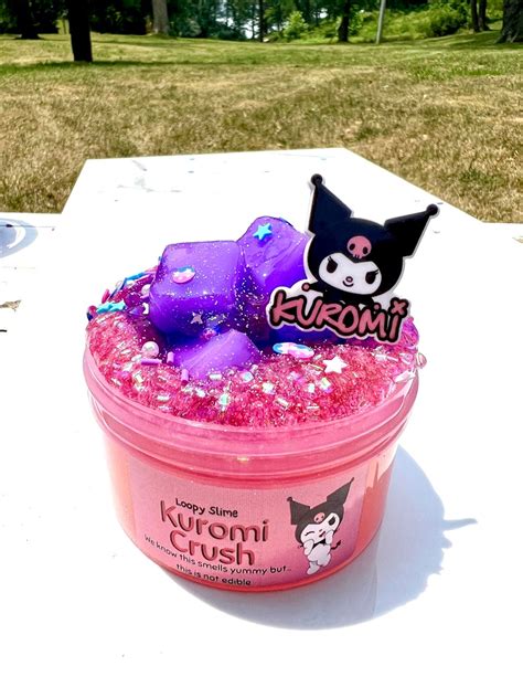 Kuromi Crush Slime Bingsu Bead Slime Jelly Cube Slime - Etsy