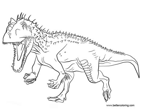 In Dominus Rex Jurassic World Coloring Pages Coloring Pages