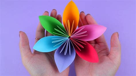 Easy origami flower instructions for kids - cloudstews