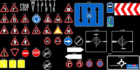 Traffic Signs 2D DWG Block For AutoCAD • DesignsCAD