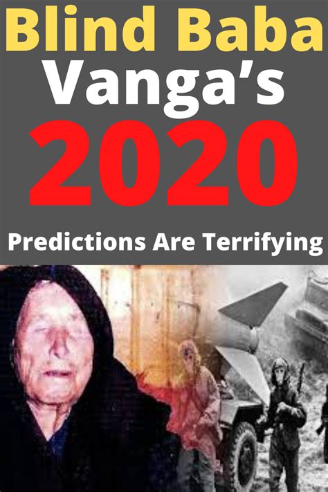 Blind Baba Vanga’s 2020 Predictions Are Terrifying | Predictions ...