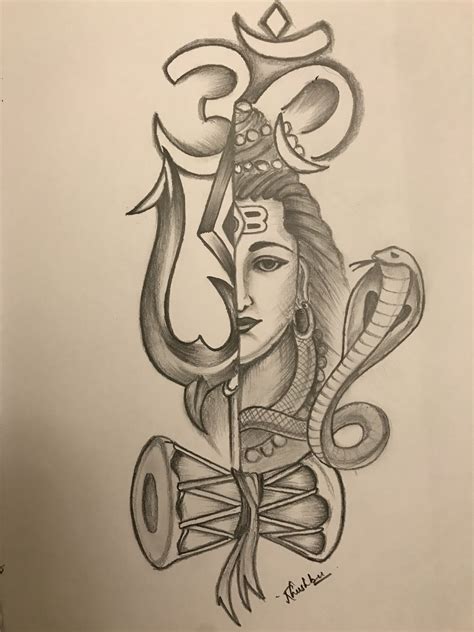 Sketch of lord Shiva | Shiva art, Art drawings sketches simple, Art ...