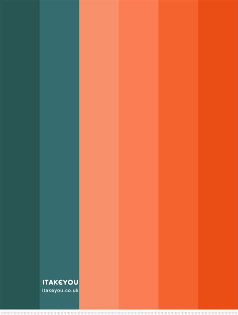 Teal and Orange Colour Combo | Teal color palette, Orange color schemes ...