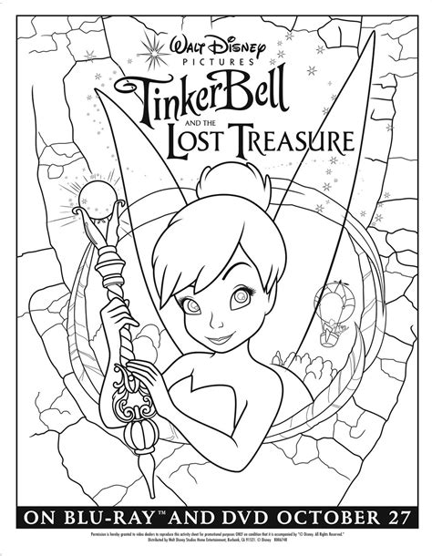 Tinker Bell and the Lost Treasure Coloring Page – Printables for Kids ...