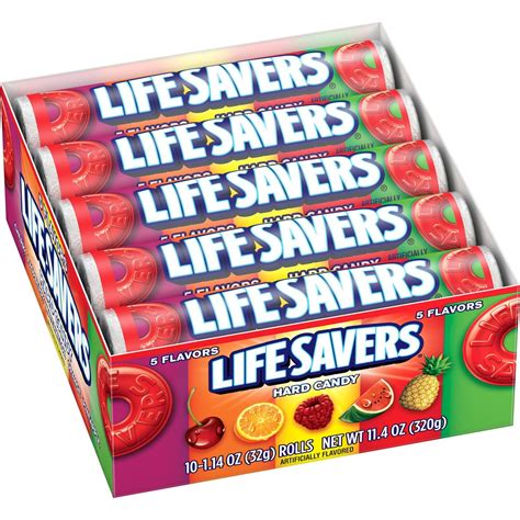 Life Savers Candy Butter Rum 1.14-Ounce Rolls Pack Of 60 Life Savers ...