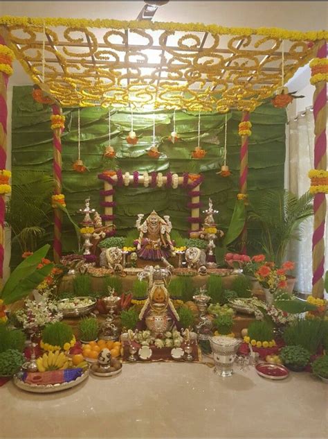 Lakshmi Pooja Decoration At Home