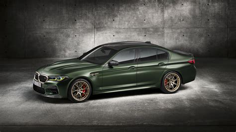 Download Car Green Car Sedan Vehicle BMW M5 CS 4k Ultra HD Wallpaper