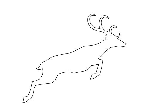 reindeer template | Reindeer silhouette, Silhouette template, Reindeer