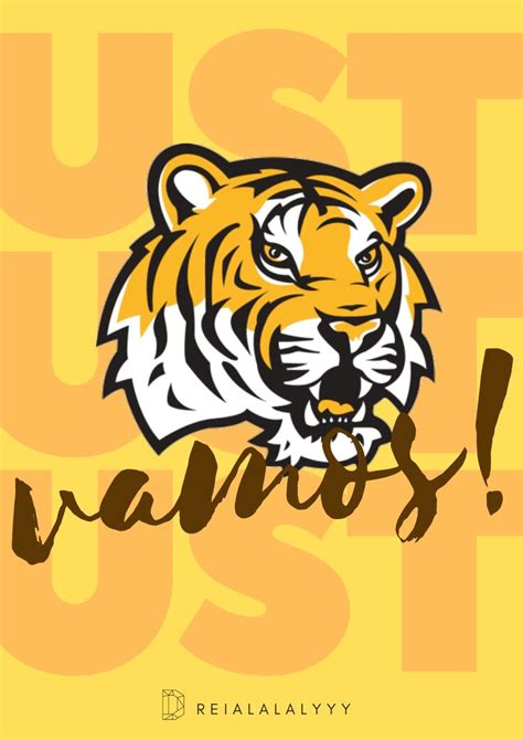 UST | vamos! | University of santo tomas, Tiger poster, Baby blue aesthetic