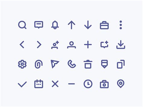 Simple Icon Sets by sujeong on Dribbble