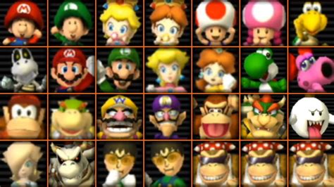 Mario Kart Wii HD Remaster | All Characters - YouTube