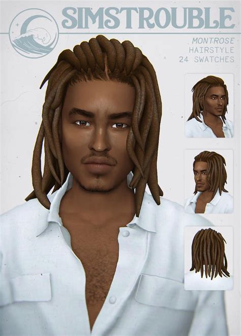 Sims 4 male long curly hair - graphicbda