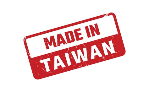 Made In Taiwan Rubber Stamp 25381311 Vector Art at Vecteezy