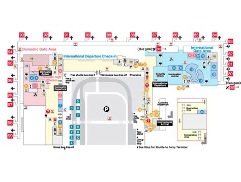 Kansai Airport Map (KIX) - Printable Terminal Maps, Shops, Food ...