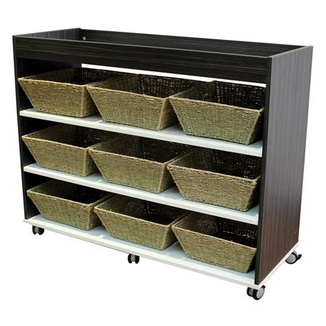 NaturalDesign Box Top Storage Unit with Back - STEP4 Learning Spaces