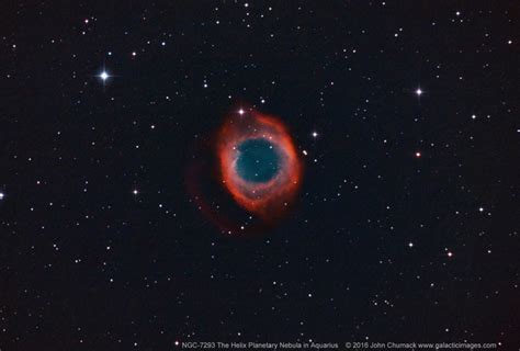 NGC-7293 The Helix Planetary Nebula in Aquarius - Galactic Images