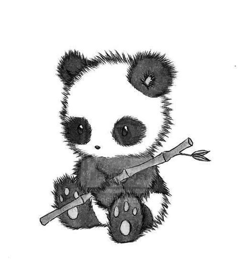 Panda holding a bamboo stick drawing | Art Time | Pinterest | We ...