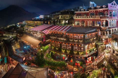 Jiufen Old Street - The old gold mining town known as Jiufen, just ...