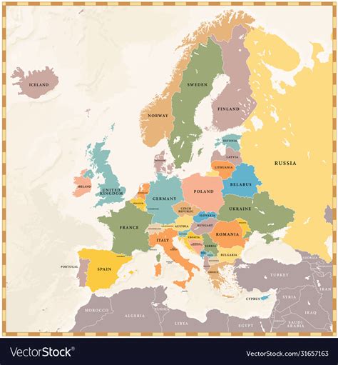 Antique Europe Map