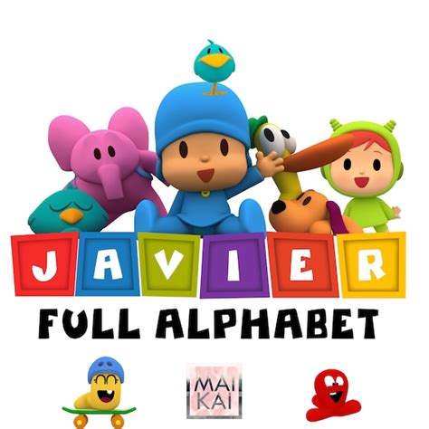 Pocoyo Alphabets All Colors Pocoyo Png Included Ideal for - Etsy