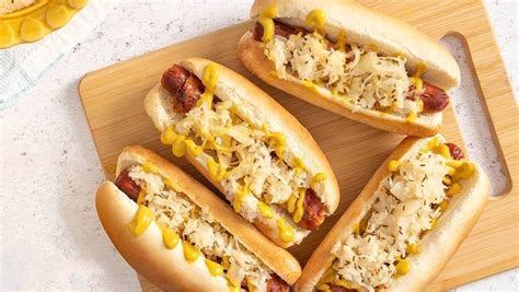 Bacon-Wrapped Hotdogs with Sauerkraut | Martin's Foods