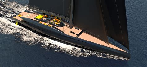 63m Sailing Yacht FURY by Rob Doyle Design and Van Geest Design