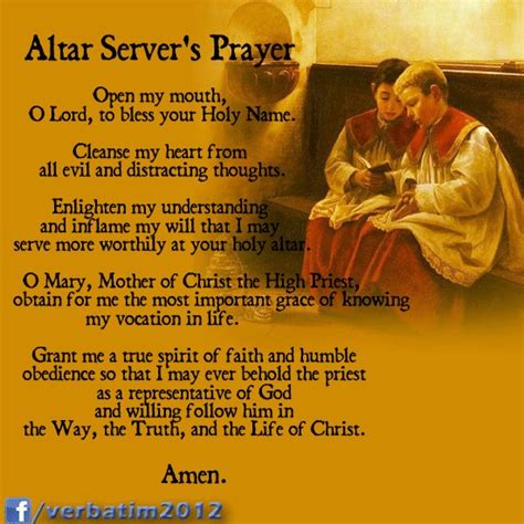 A Catholic Life: History and Graces received from Altar Serving