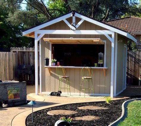 Recent backyard bar and grill ideas made easy | Backyard bar shed, Bar ...