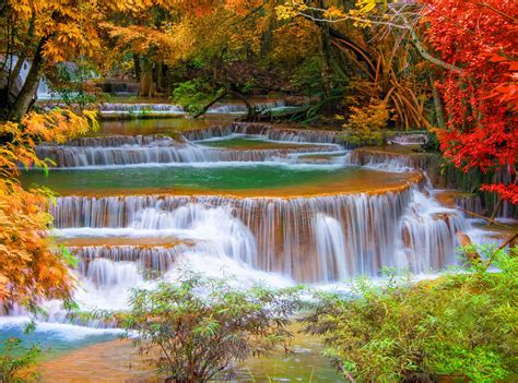 waterfall, River, Landscape, Nature, Waterfalls, Autumn Wallpapers HD ...