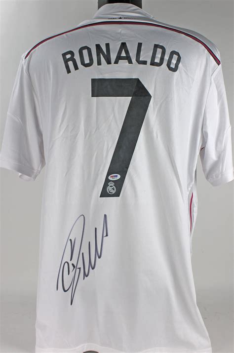 Lot Detail - Cristiano Ronaldo Signed Real Madrid Soccer Jersey (PSA/DNA)