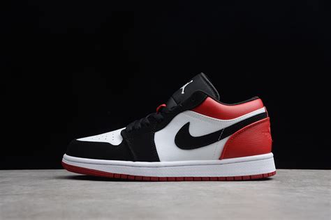 Air Jordan 1 Low White Black Gym Red 553558-116 – Men Air Shoes