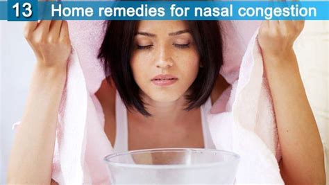 Home remedies for nasal congestion and running nose