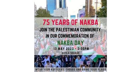 Auckland - Nakba day 2023 - Venue change | Aotea Square, North Shore ...