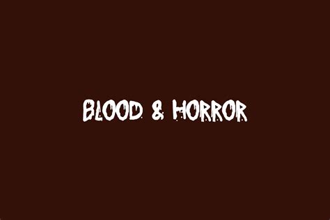 Blood & Horror | Fonts Shmonts