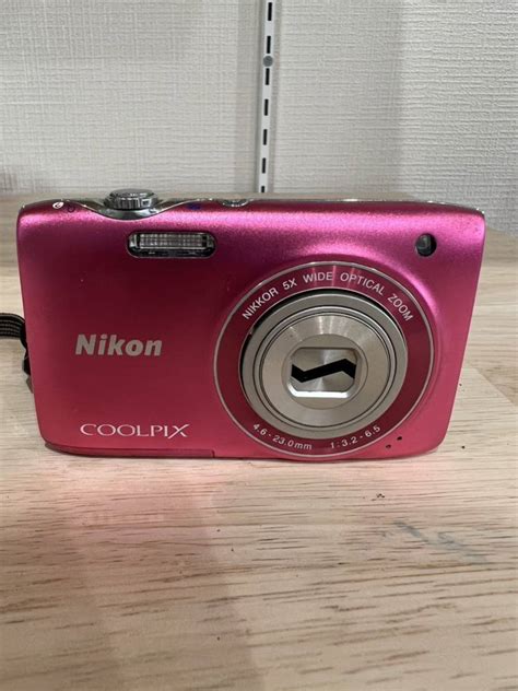 代購代標第一品牌－樂淘letao－1円スタート Nikon ニコン デジタルカメラ カメラ COOLPIX S3100 ピンク 動作未確認